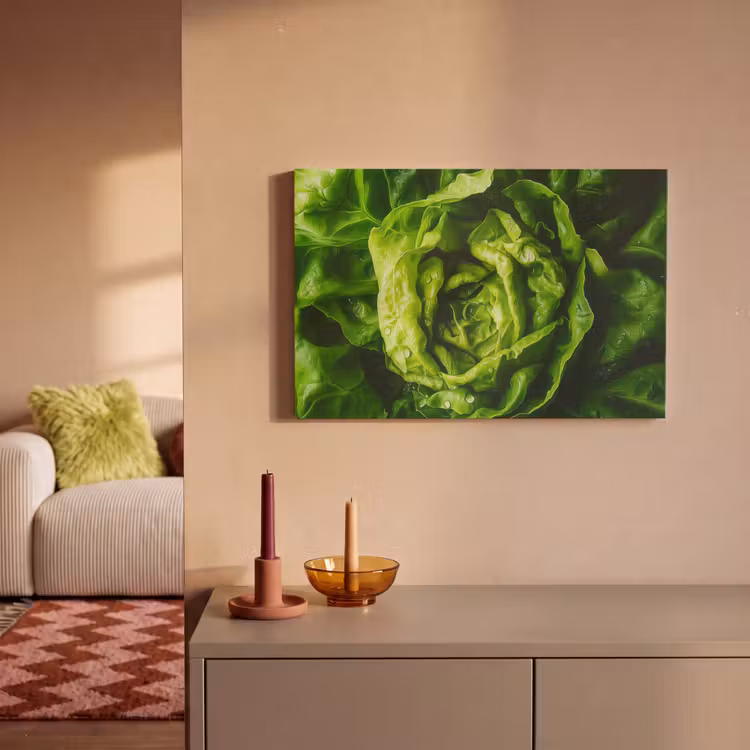 Canvas schilderij - Groente - Sla - Groen — 2