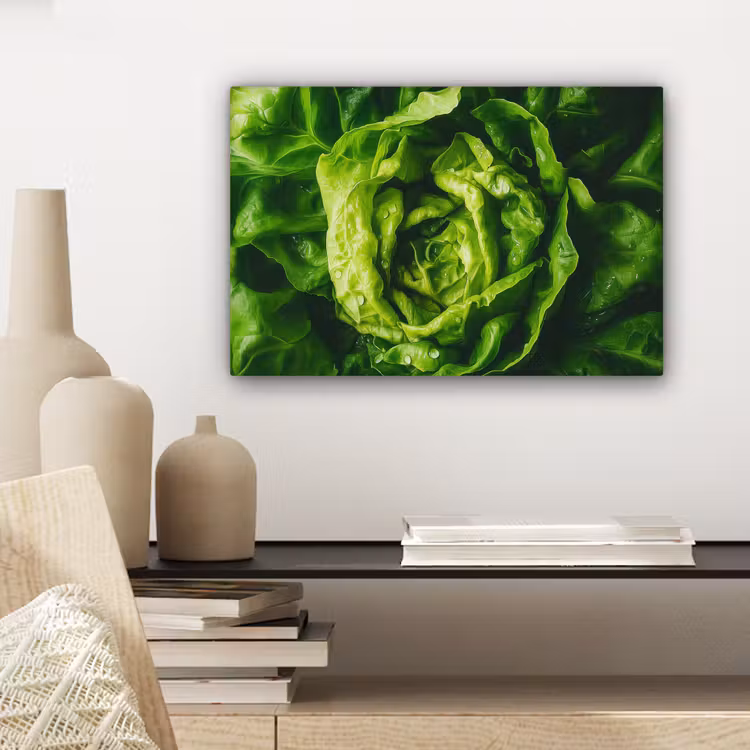 Canvas schilderij - Groente - Sla - Groen — 5
