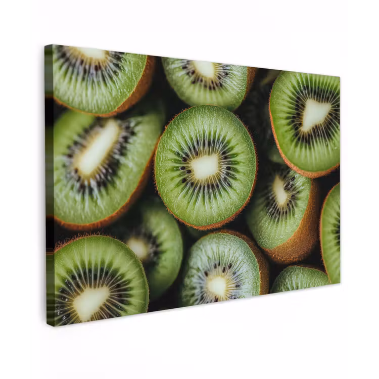 Canvas schilderij - Kiwi - Fruit - Groen — 1