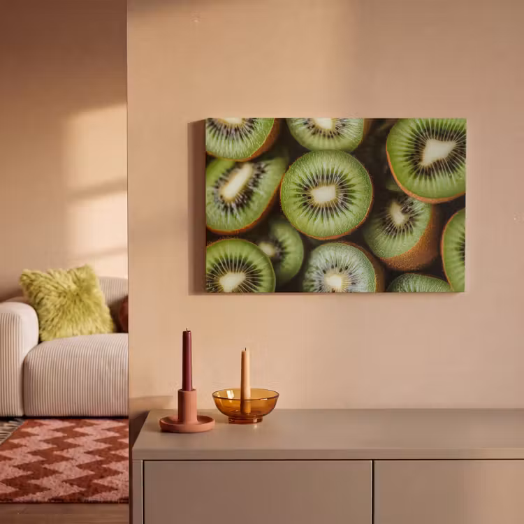 Canvas schilderij - Kiwi - Fruit - Groen — 2