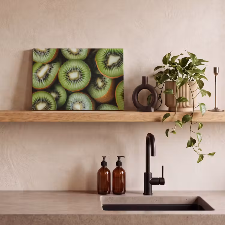 Canvas schilderij - Kiwi - Fruit - Groen — 3