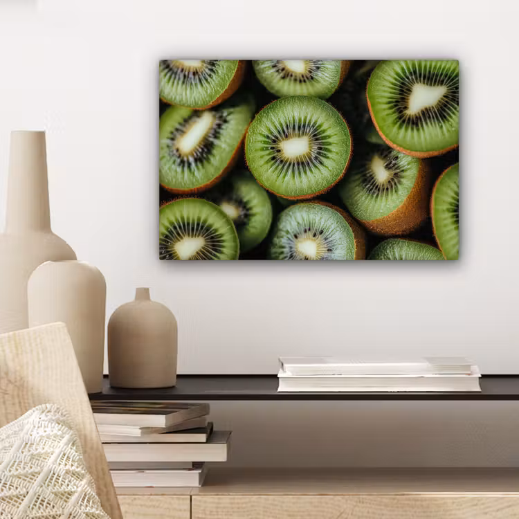 Canvas schilderij - Kiwi - Fruit - Groen — 5