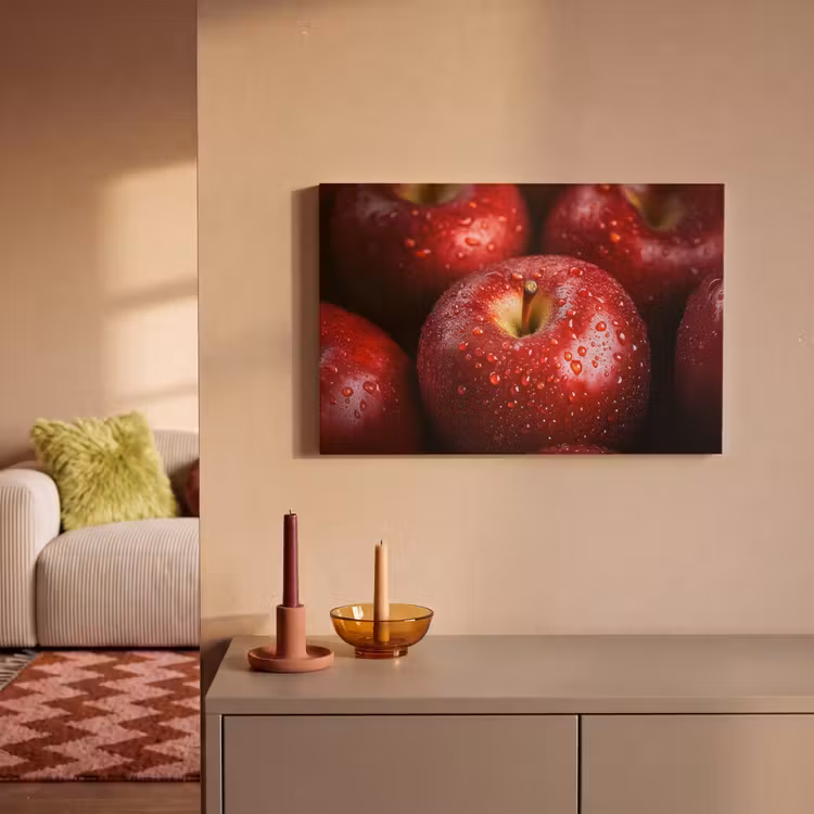 Canvas schilderij - Rood - Appels - Fruit — 2