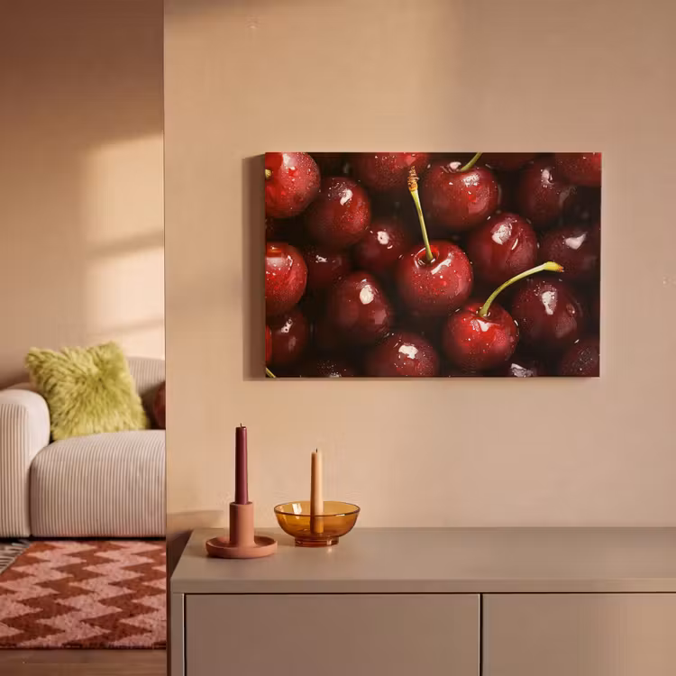 Canvas schilderij - Rood - Fruit - Kersen — 2