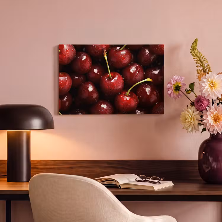 Canvas schilderij - Rood - Fruit - Kersen — 4