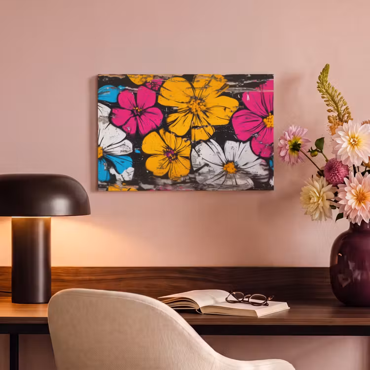Canvas schilderij - Street Art - Bloemen - Mix — 4