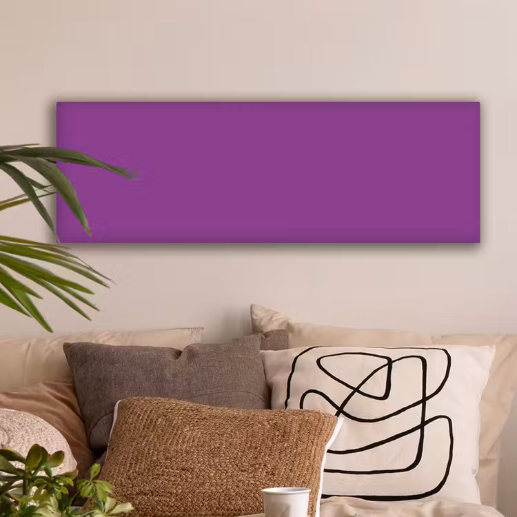 Canvas schilderij - Paars - Kleuren - Effen — 2