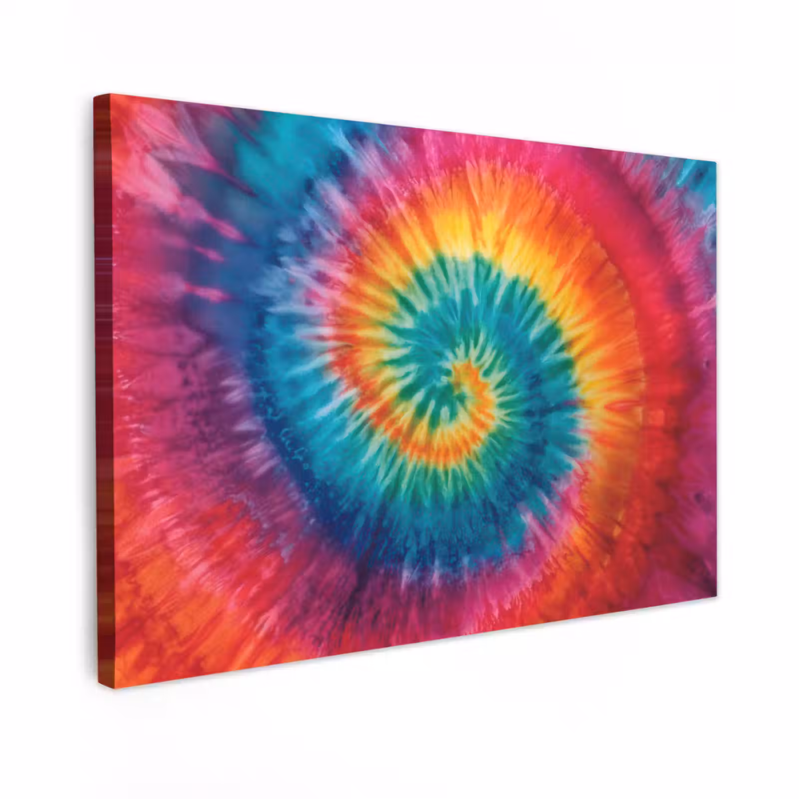 Canvas schilderij - Regenboogkleuren - Tie dye - — 1
