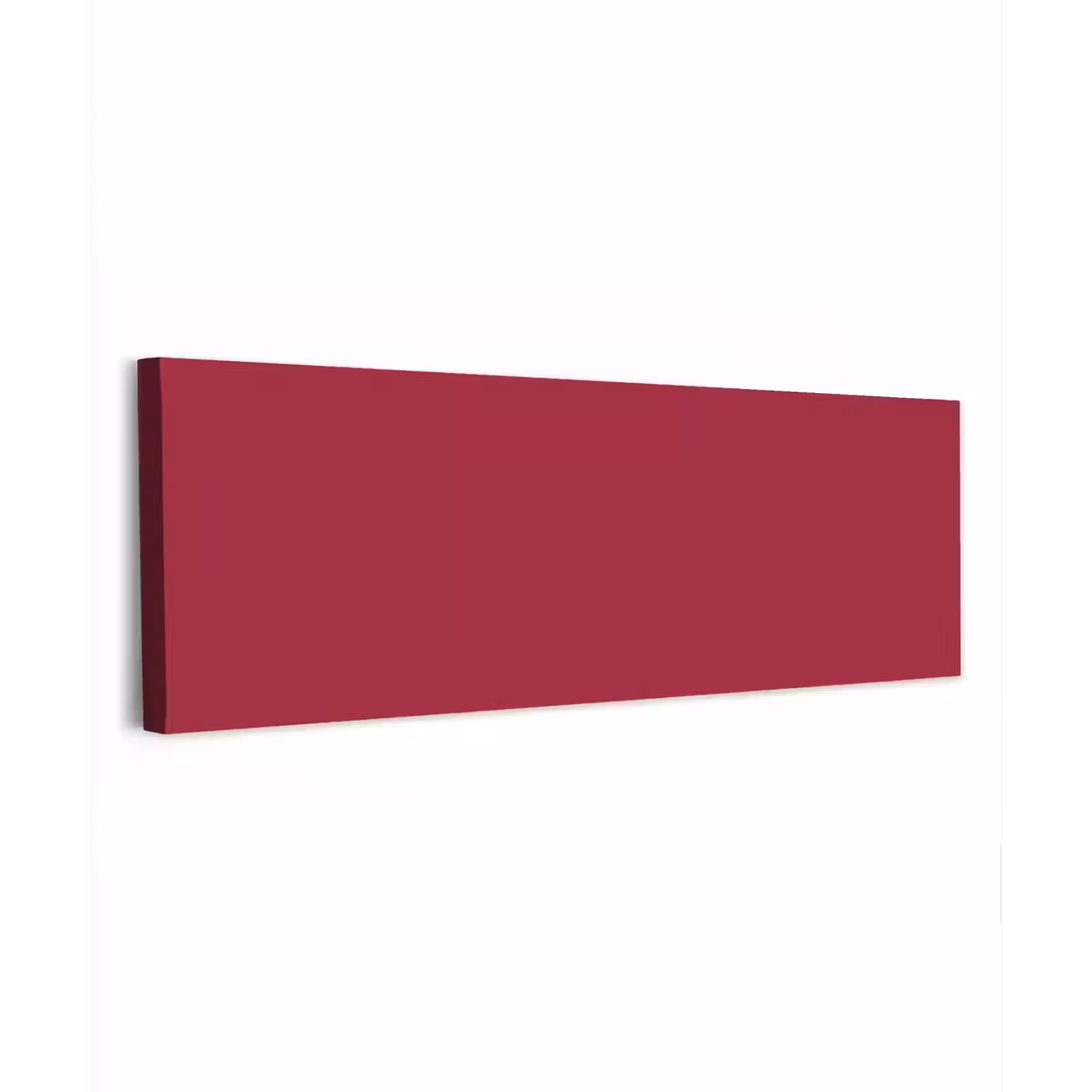 Canvas schilderij - Rood - Effen kleur — 1