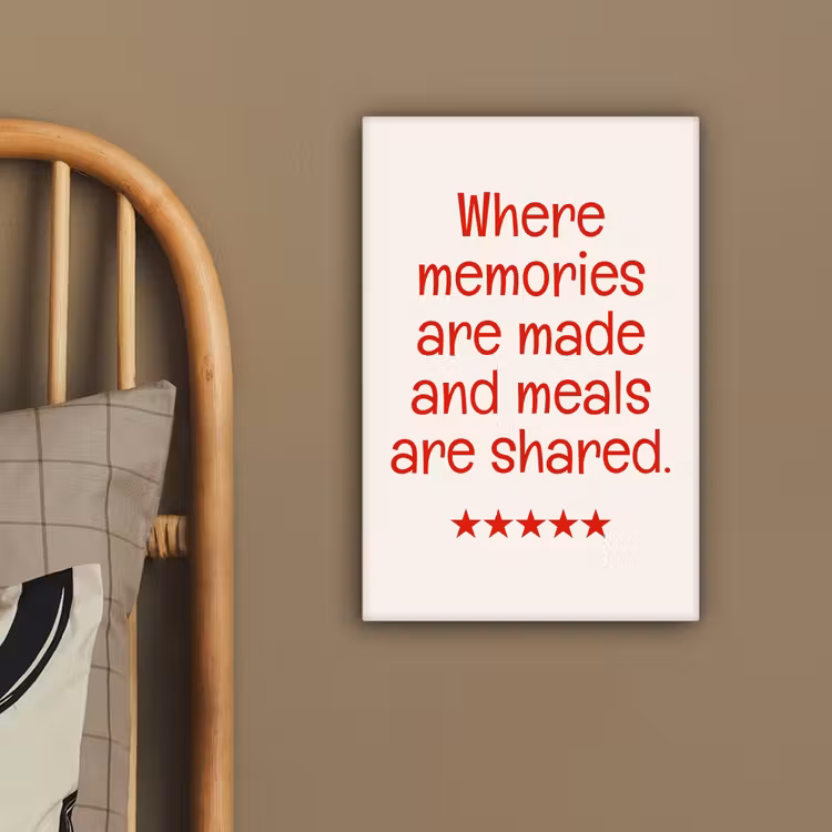 Canvas schilderij - Quote - Sterren - Rood - Memories — 3
