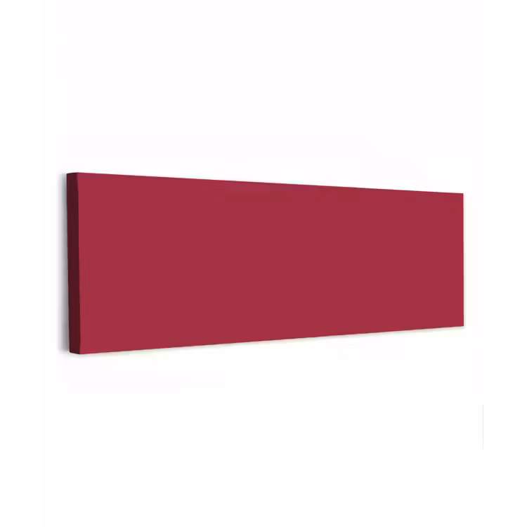 Canvas schilderij - Rood - Effen kleur — 1
