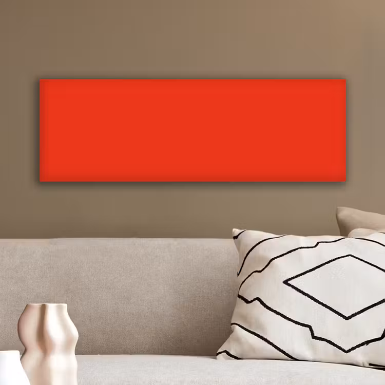 Canvas schilderij - Rood - Kleur - Effen — 3