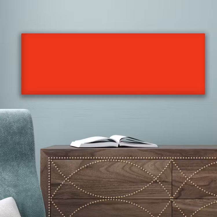 Canvas schilderij - Rood - Kleur - Effen — 4