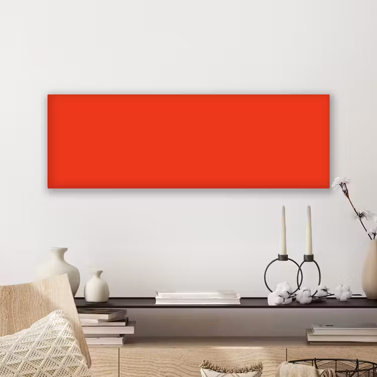 Canvas schilderij - Rood - Kleur - Effen — 5