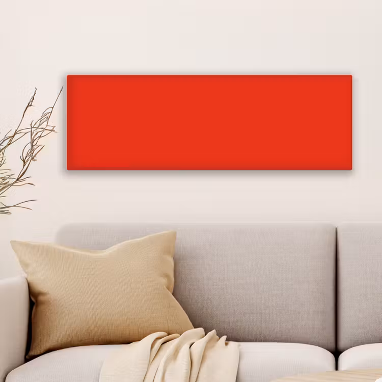 Canvas schilderij - Rood - Kleur - Effen — 6
