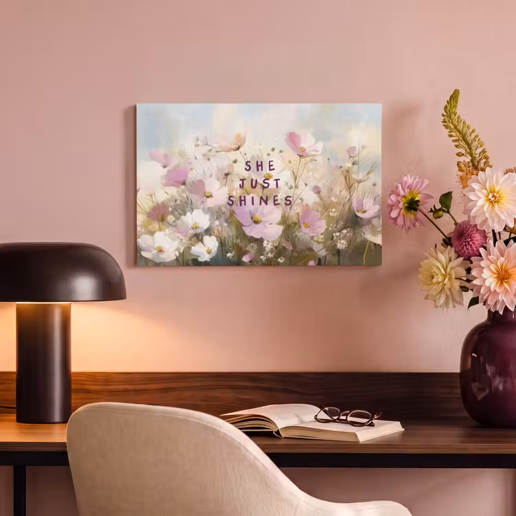 Canvas schilderij - Quote - Bloemen - Schilderachtig — 4