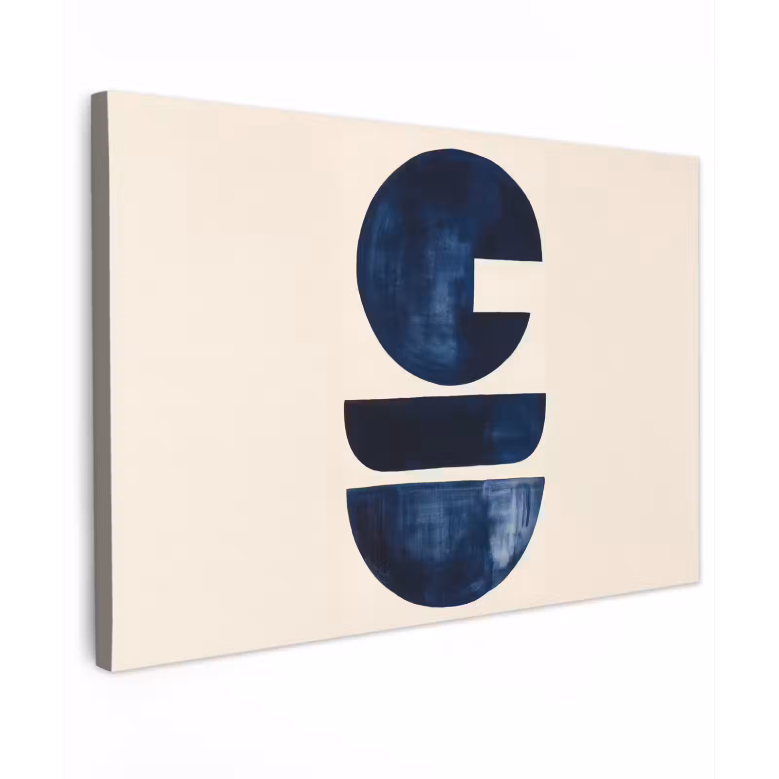 Canvas schilderij - Vormen - Blauw - Abstract — 1