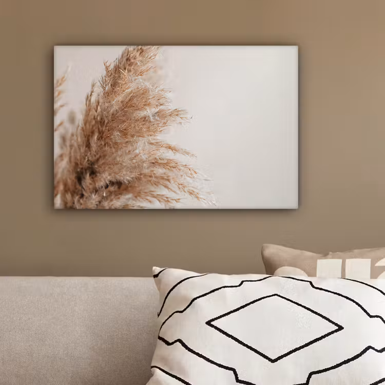 Canvas schilderij - Gras - Planten - Natuur - Pampasgras — 3