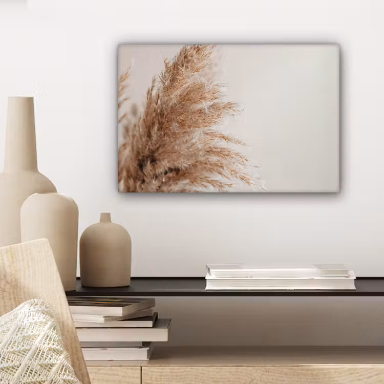 Canvas schilderij - Gras - Planten - Natuur - Pampasgras — 5