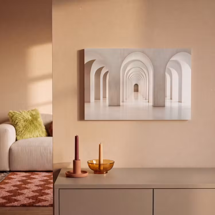 Canvas schilderij - Hal - Bogen - Symmetrisch - Modern — 2