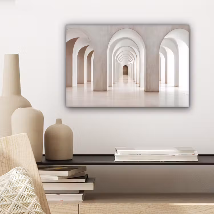 Canvas schilderij - Hal - Bogen - Symmetrisch - Modern — 5