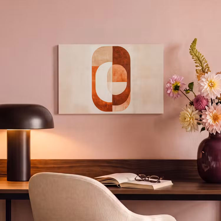 Canvas schilderij - Illustratie - Abstract - Vormen - Rood — 4