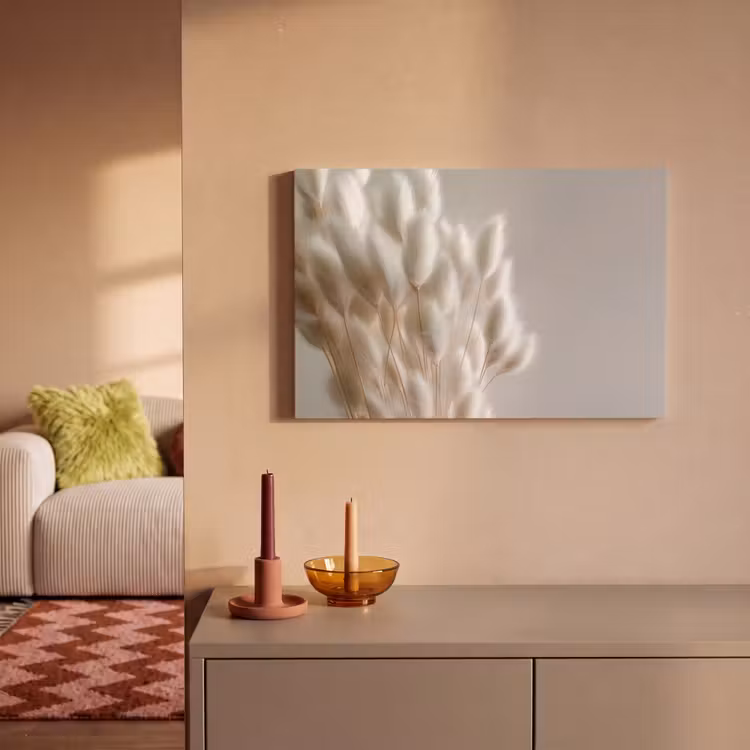 Canvas schilderij - Pluimen - Beige - Minimalistisch — 2
