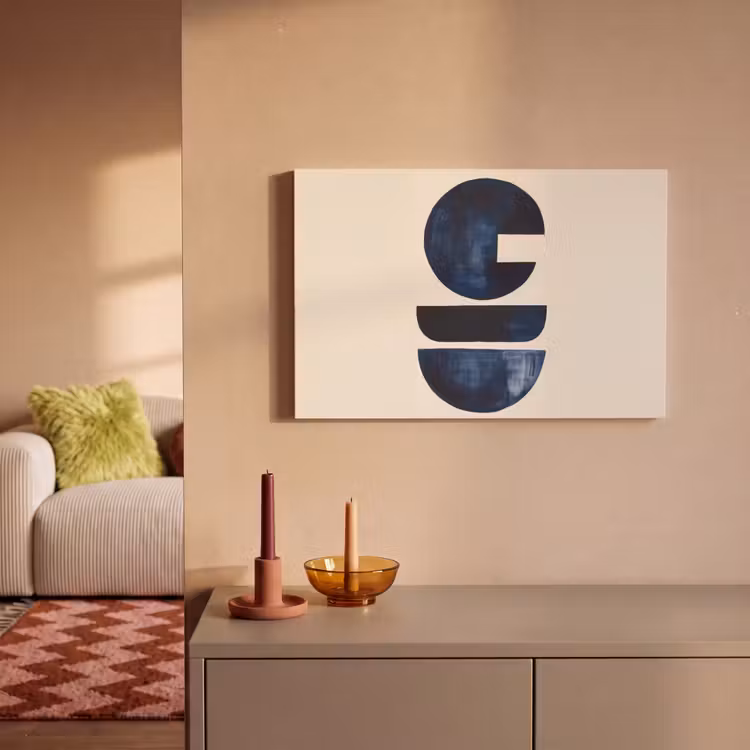 Canvas schilderij - Vormen - Blauw - Abstract — 2