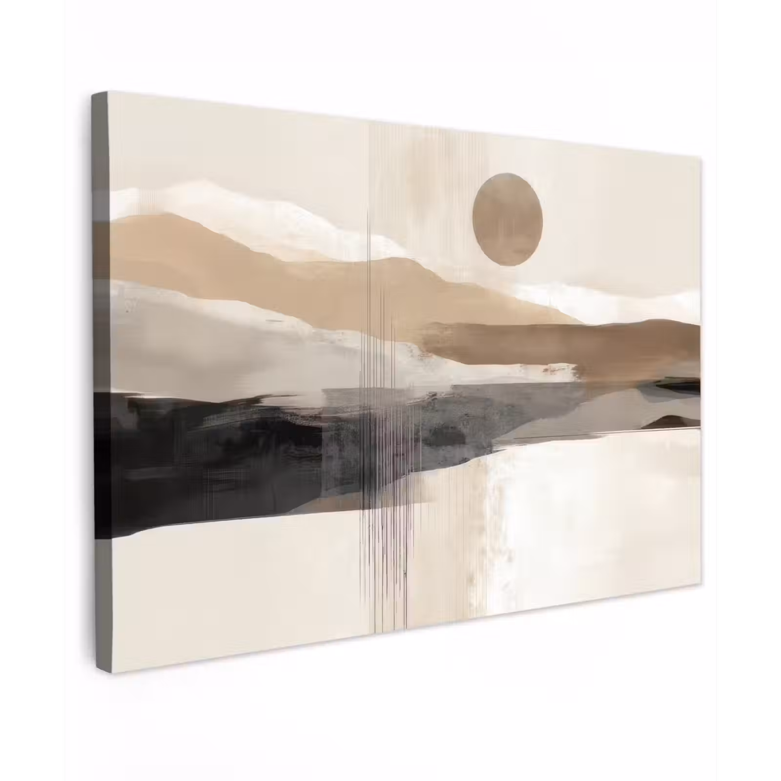 Canvas schilderij - Minimalistisch - Landschap - Dimensie — 1