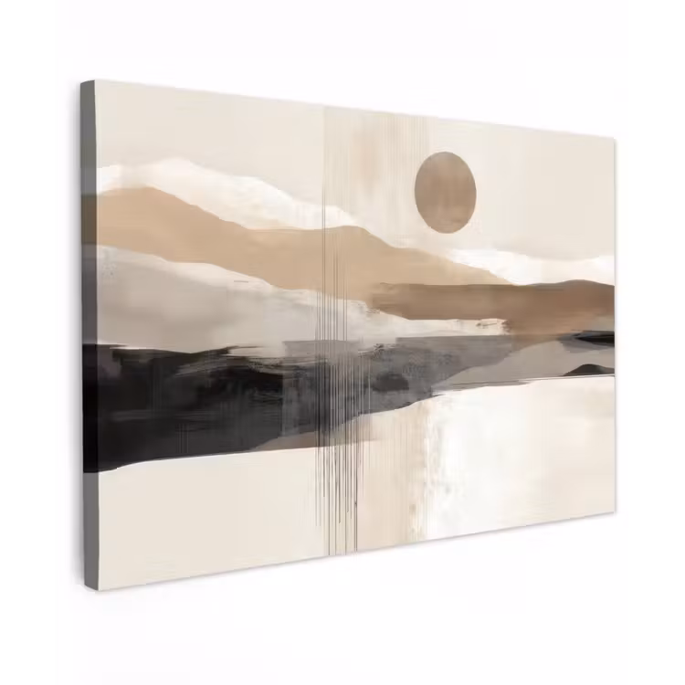 Canvas schilderij - Minimalistisch - Landschap - Dimensie — 1