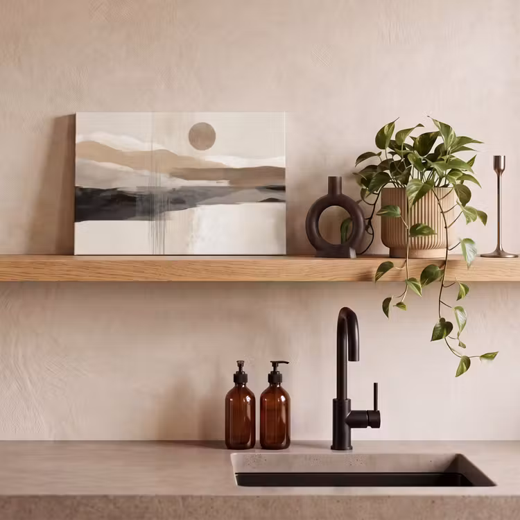 Canvas schilderij - Minimalistisch - Landschap - Dimensie — 3
