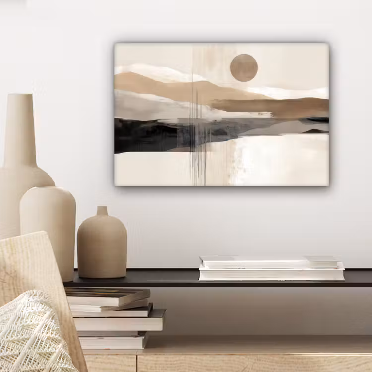 Canvas schilderij - Minimalistisch - Landschap - Dimensie — 5