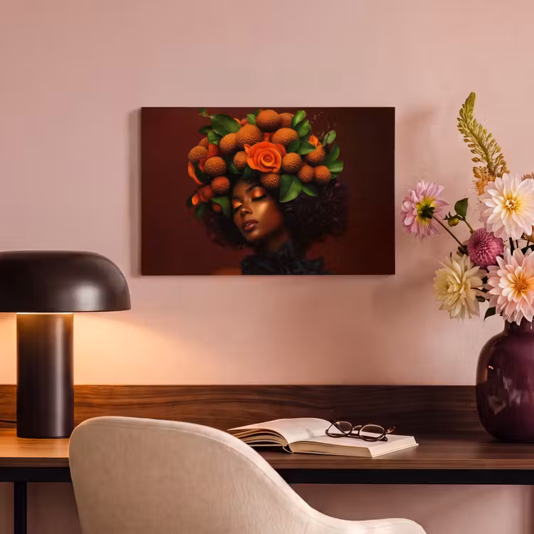 Canvas schilderij - Vrouw - lychee - exotisch — 4