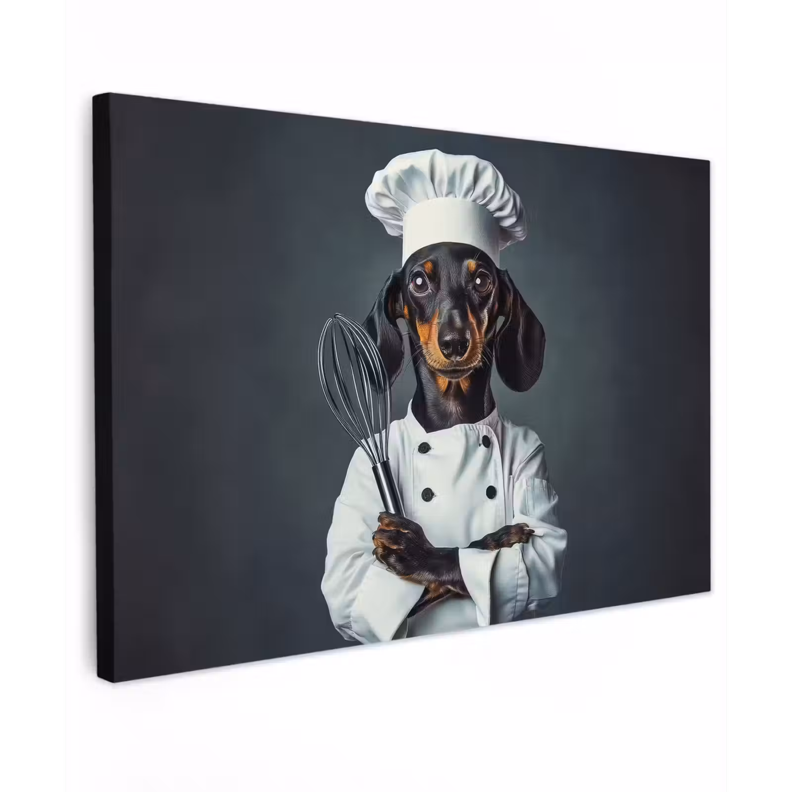 Canvas schilderij - Hond - Garde - Kok — 1