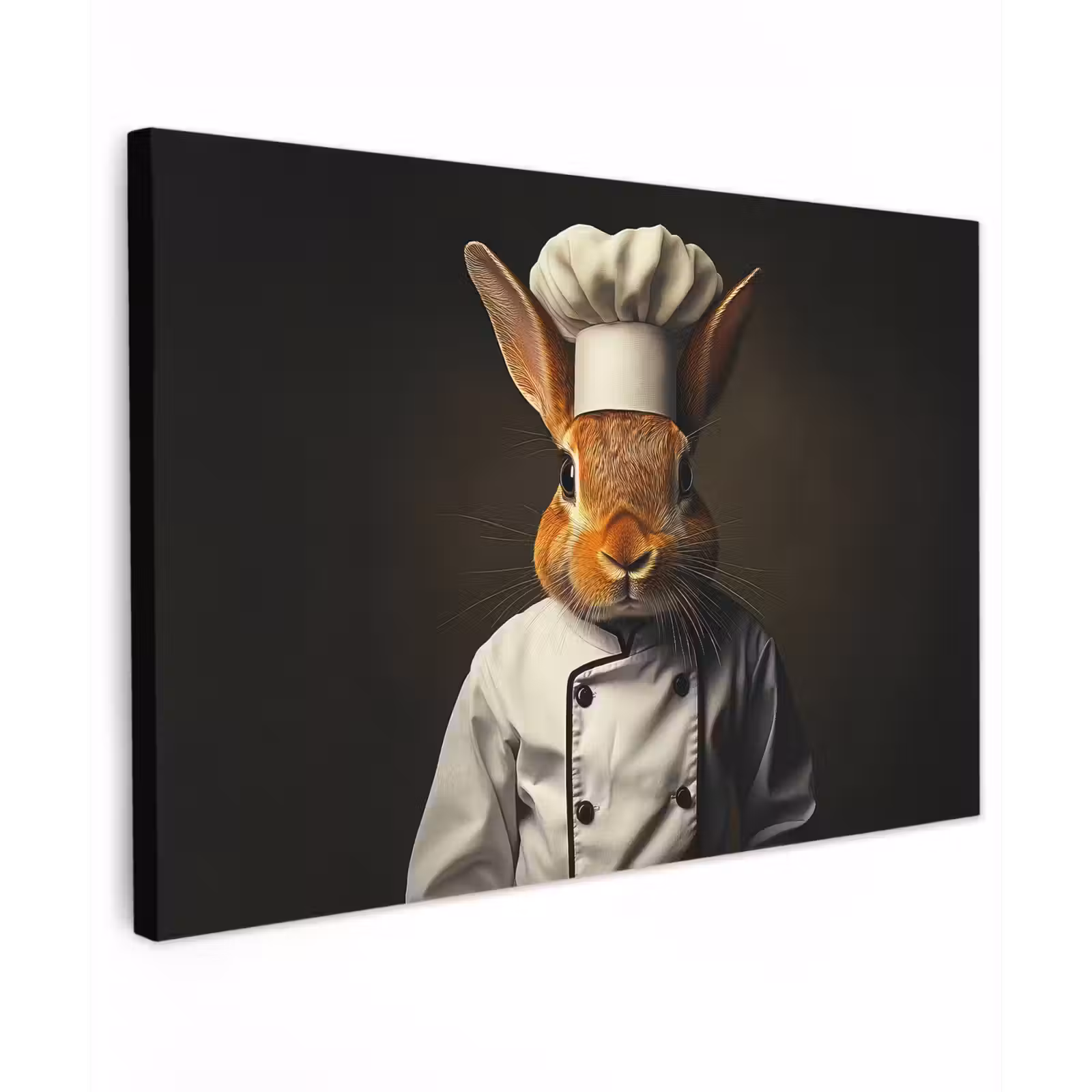Canvas schilderij - Konijn - Kok - Dier — 1