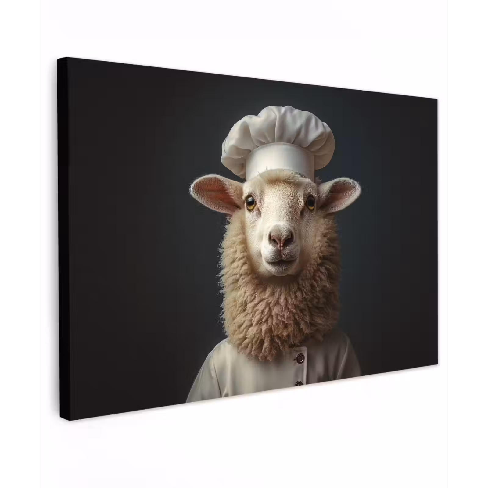 Canvas schilderij - Schaap - Wol - Kok — 1