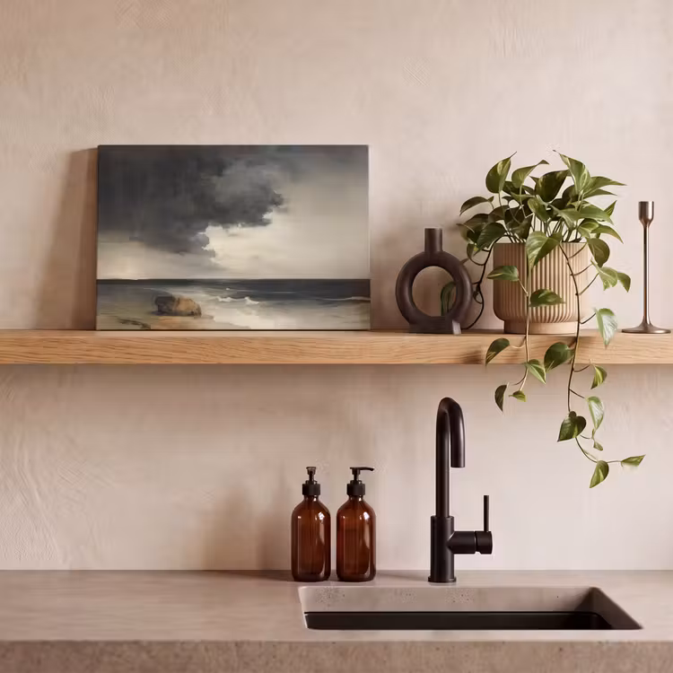 Canvas schilderij - Kust - Golven - Rots - Storm — 3