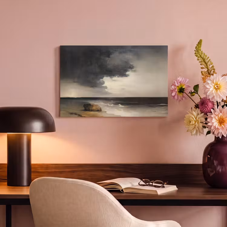 Canvas schilderij - Kust - Golven - Rots - Storm — 4