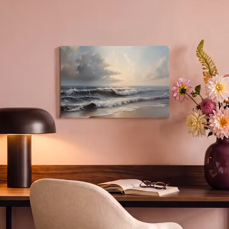 Canvas schilderij - Strand - Zee - Zonsondergang — 4
