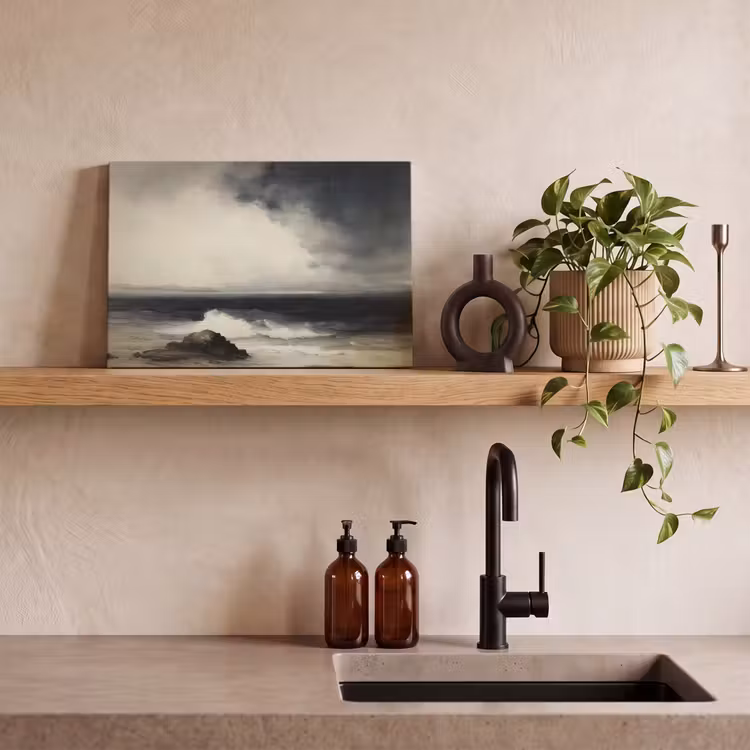 Canvas schilderij - Zee - Rotsen - Storm — 3