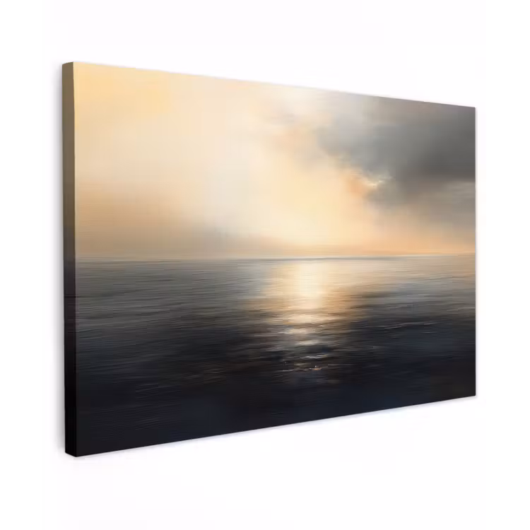 Canvas schilderij - Zon - Horizon - Zee — 1