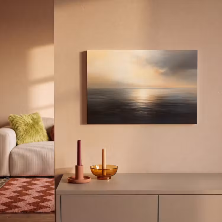 Canvas schilderij - Zon - Horizon - Zee — 2