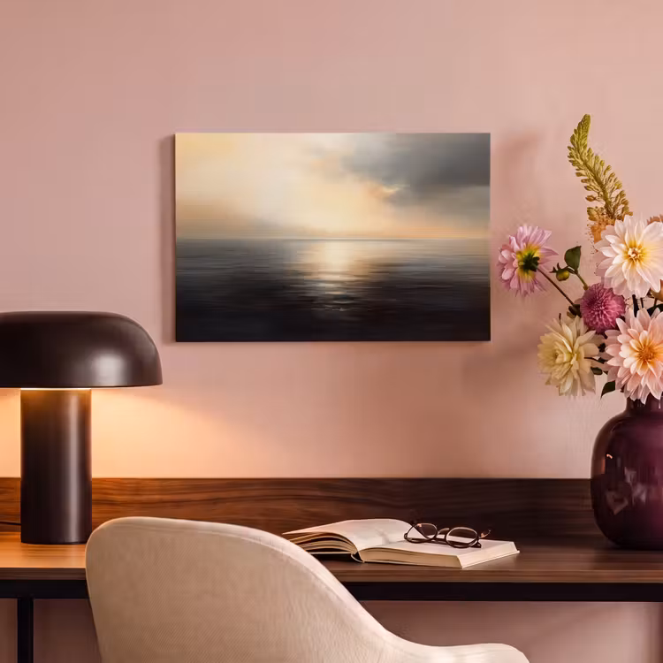 Canvas schilderij - Zon - Horizon - Zee — 4
