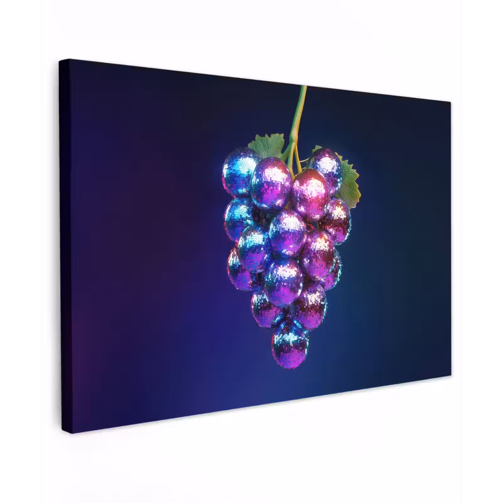 Canvas schilderij - Paars - Disco - Feest - Druif — 1
