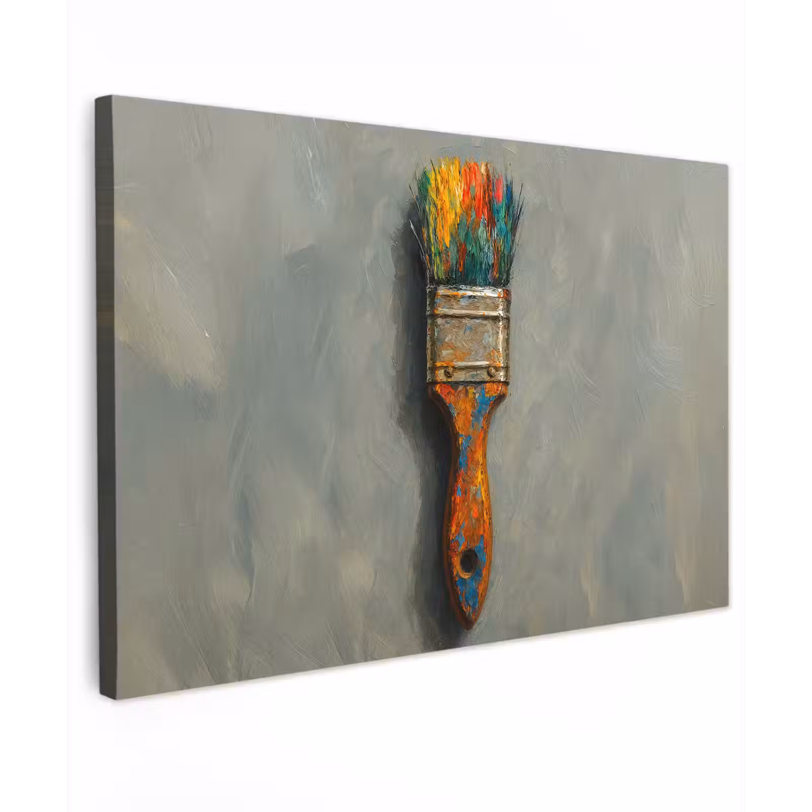 Canvas schilderij - Verf - Kwast - Schilderij — 1