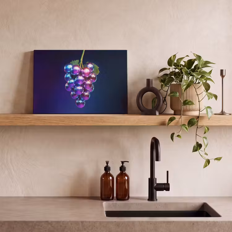 Canvas schilderij - Paars - Disco - Feest - Druif — 3