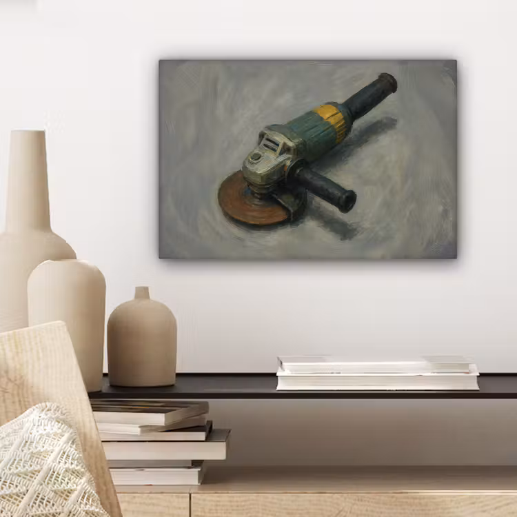 Canvas schilderij - Haakse slijper - Schilderij - Gereedschap — 5