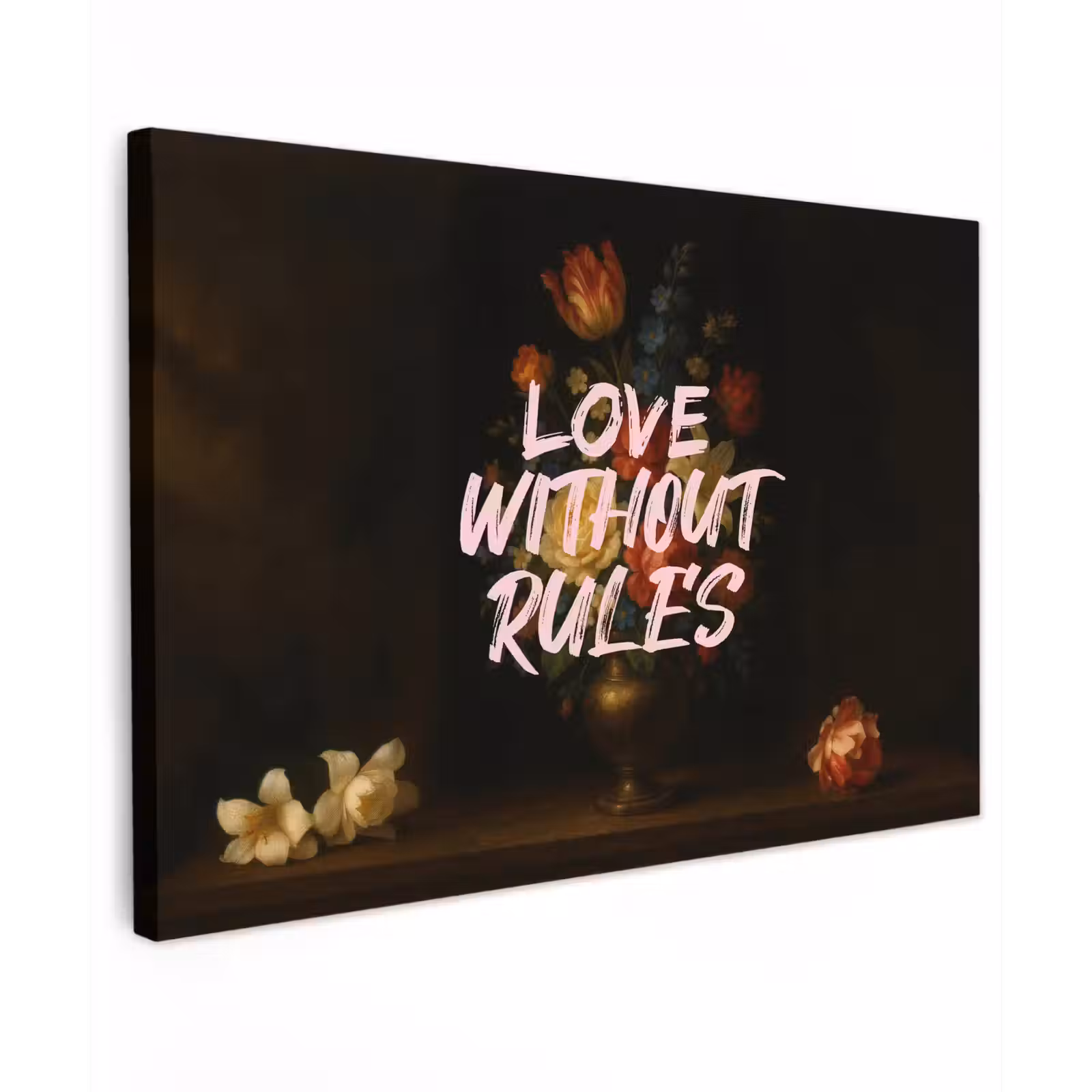 Canvas schilderij - Liefde - Modern - Bloemen — 1