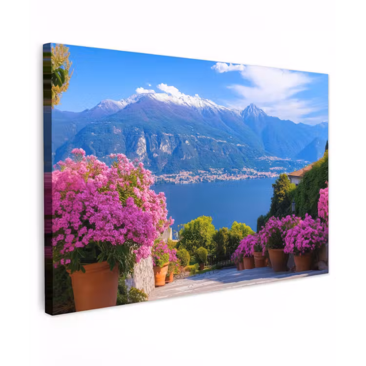 Canvas schilderij - Lake Como - Italië - Landschap — 1