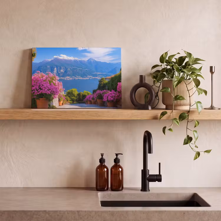 Canvas schilderij - Lake Como - Italië - Landschap — 3